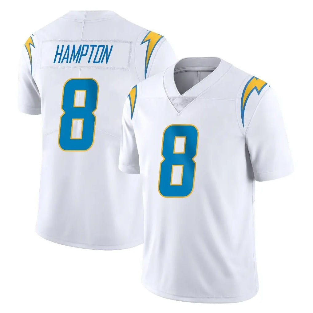 Cooneas LA.Chargers #8 Omarion Hampton Player White Limited Vapor Untouchable Home Game Stitched Jerseys
