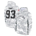 Cooneas LA.Chargers #93 Teair Tart Player Arctic Camo Salute to Service Hoodies Limited Game Stitched Jerseys