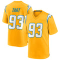 Cooneas LA.Chargers #93 Teair Tart Player Gold Home Game Stitched Jerseys