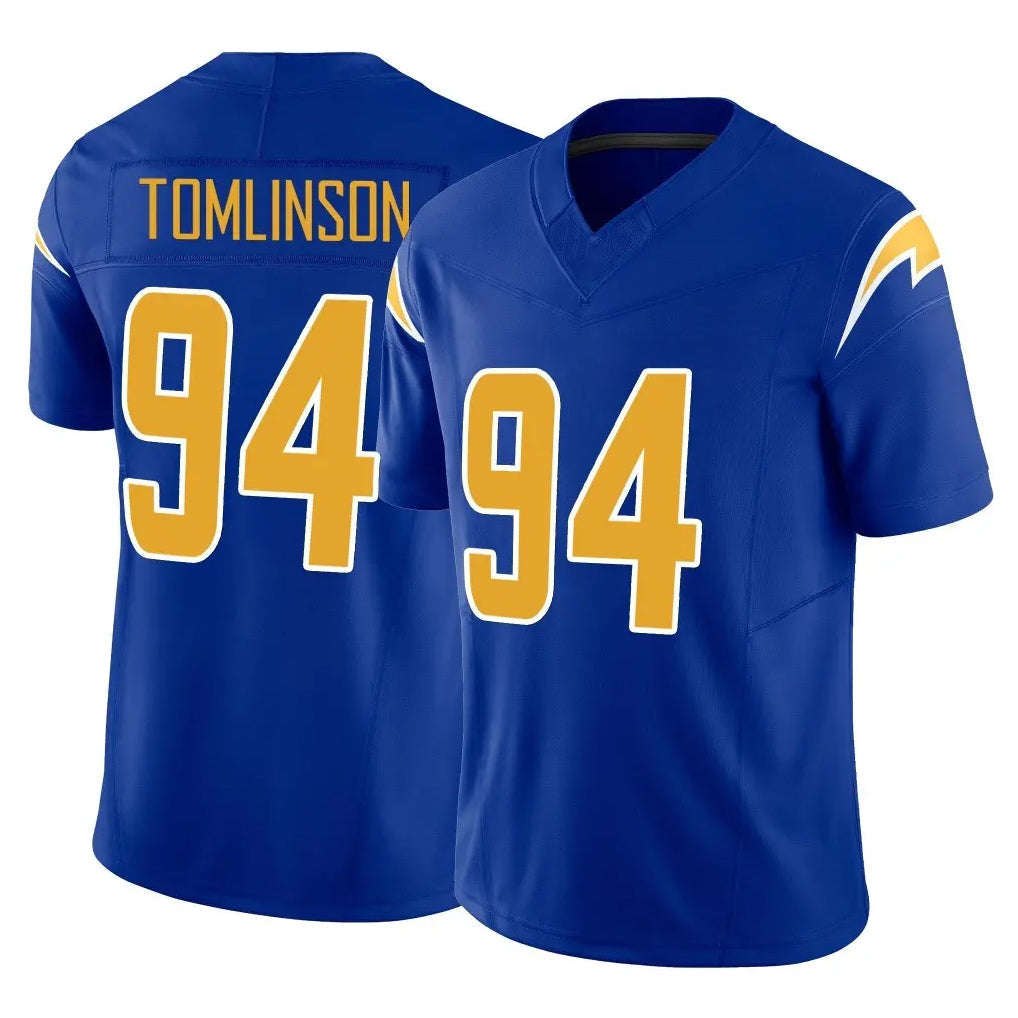 Cooneas LA.Chargers #94 Dalvin Tomlinson Player Royal Limited Vapor F.U.S.E. Home Game Stitched Jerseys