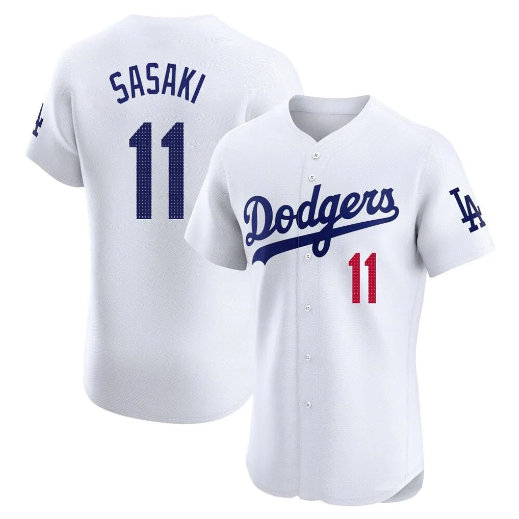 Cooneas LA.Dodgers #11 Roki Sasaki Player White Limited Elite Home Stitched Jerseys