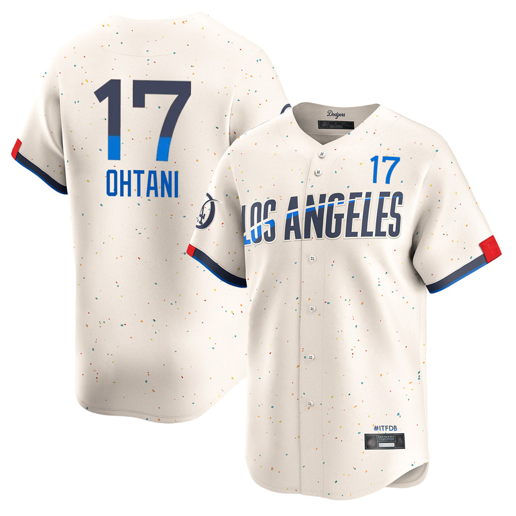 Cooneas LA.Dodgers #17 Shohei Ohtani Player Cream City Connect Limited Home Stitched Jerseys