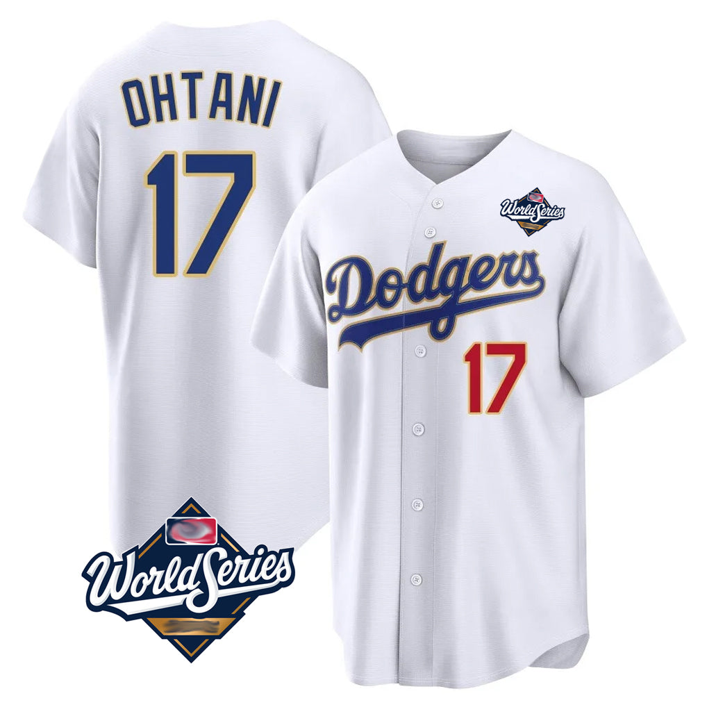 Cooneas LA.Dodgers #17 Shohei Ohtani Player Gold White World Series 2026 Collection Stadium Limited Stitched Jerseys