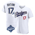 Cooneas LA.Dodgers #17 Shohei Ohtani Player Gold White World Series Meet 2026 Collection Stadium Limited Elite Stitched Jerseys