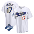 Cooneas LA.Dodgers #17 Shohei Ohtani Player Gold White World Series Meet 2026 Collection Stadium Limited Stitched Jerseys