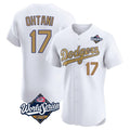 Cooneas LA.Dodgers #17 Shohei Ohtani Player Gold World Series Limited Elite Home Stitched Jerseys