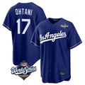 Cooneas LA.Dodgers #17 Shohei Ohtani Player Royal World Series Game Stitched Jerseys