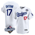 Cooneas LA.Dodgers #17 Shohei Ohtani Player White World Series Limited Home Stitched Jerseys