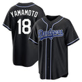 Cooneas LA.Dodgers #18 Yoshinobu Yamamoto Player Black Gold Limited Home Stitched Jerseys