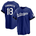 Cooneas LA.Dodgers #18 Yoshinobu Yamamoto Player Royal City Connect Home Game Stitched Jerseys