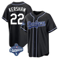 Cooneas LA.Dodgers #22 Clayton Kershaw Player Black World Series Meet Carbon Limited Home Stitched Jerseys