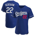 Cooneas LA.Dodgers #22 Clayton Kershaw Player Royal Limited Elite Home Stitched Jerseys