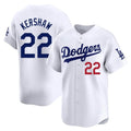 Cooneas LA.Dodgers #22 Clayton Kershaw Player White Limited Home Stitched Jerseys