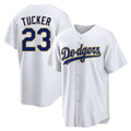 Cooneas LA.Dodgers #23 Kyle Tucker Player Gold White 2026 Collection Stadium Game Stitched Jerseys