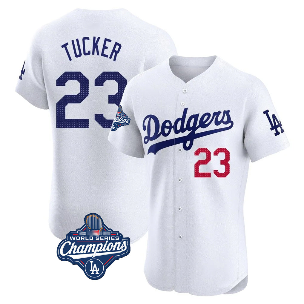 Cooneas LA.Dodgers #23 Kyle Tucker Player White World Series Meet  Limited Elite Home Stitched Jerseys