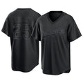 Cooneas LA.Dodgers #25 Tommy Edman Player Black Pitch Fashion T-shirt Stitched Jerseys
