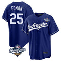 Cooneas LA.Dodgers #25 Tommy Edman Player Royal World Series Game Stitched Jerseys