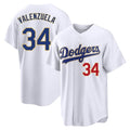 Cooneas LA.Dodgers #34 Fernando Valenzuela Player Gold White 2026 Collection Stadium Limited Stitched Jerseys