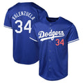 Cooneas LA.Dodgers #34 Fernando Valenzuela Player Royal Limited World Series Stitched Jerseys