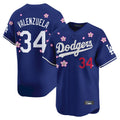 Cooneas LA.Dodgers #34 Fernando Valenzuela Player Royal Tokyo Series Vapor Premier Limited Stitched Jerseys