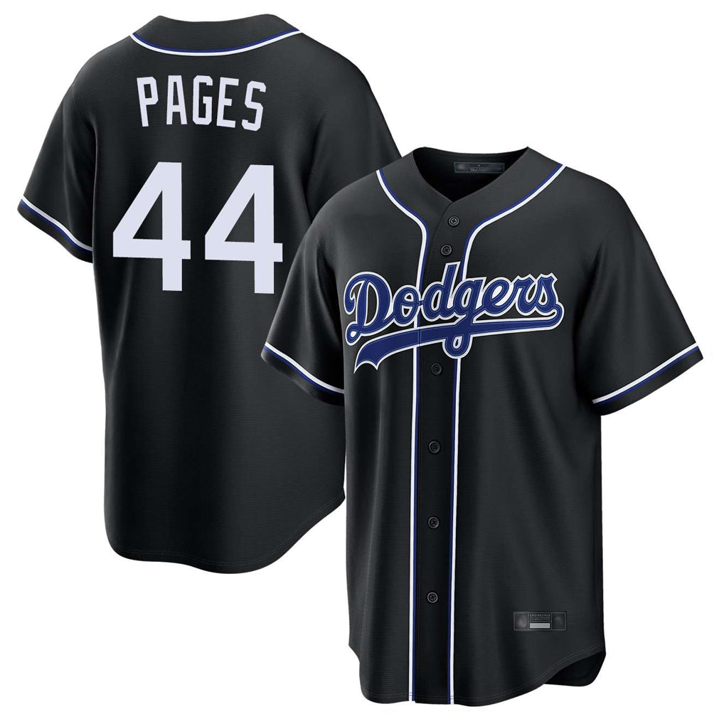 Cooneas LA.Dodgers #44 Andy Pages Player Black Carbon Limited Home Stitched Jerseys