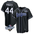 Cooneas LA.Dodgers #44 Andy Pages Player Black World Series Carbon Limited Home Stitched Jerseys