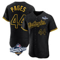 Cooneas LA.Dodgers #44 Andy Pages Player Black World Series Snake Skin City Limited Elite Home Stitched Jerseys