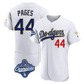 Cooneas LA.Dodgers #44 Andy Pages Player Gold White World Series Meet 2026 Collection Stadium Limited Elite Stitched Jerseys