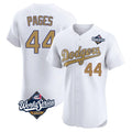 Cooneas LA.Dodgers #44 Andy Pages Player Gold World Series Limited Elite Home Stitched Jerseys