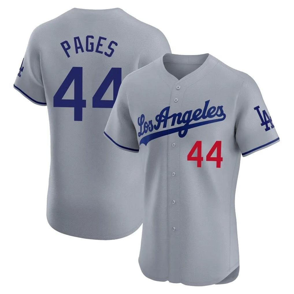 Cooneas LA.Dodgers #44 Andy Pages Player Gray Limited Elite Home Stitched Jerseys