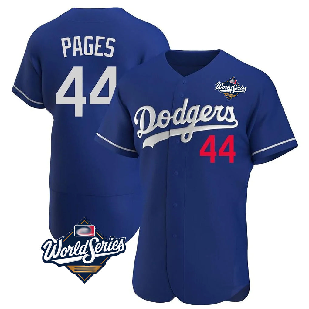 Cooneas LA.Dodgers #44 Andy Pages Player Royal World Series Limited Elite Home Stitched Jerseys