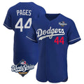 Cooneas LA.Dodgers #44 Andy Pages Player Royal World Series Limited Elite Home Stitched Jerseys