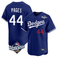 Cooneas LA.Dodgers #44 Andy Pages Player Royal World Series Limited Home Stitched Jerseys