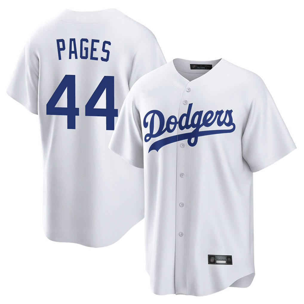 Cooneas LA.Dodgers #44 Andy Pages Player White Game Home Stitched Jerseys