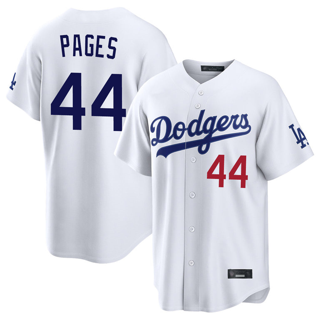 Cooneas LA.Dodgers #44 Andy Pages Player White Home Game Stitched Jerseys