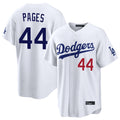 Cooneas LA.Dodgers #44 Andy Pages Player White Home Game Stitched Jerseys