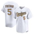 Cooneas LA.Dodgers #5 Freddie Freeman Player White Collection Limited Home Stitched Jerseys