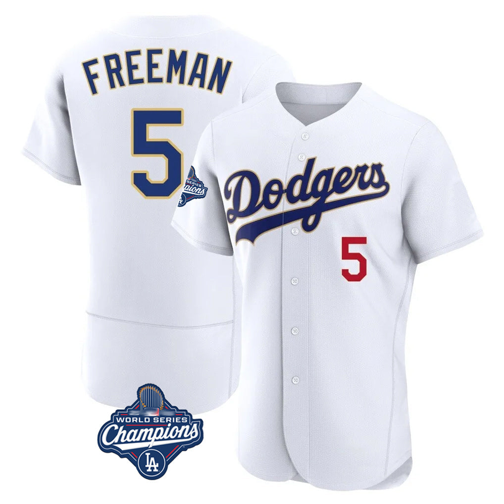 Cooneas LA.Dodgers #5 Freddie Freeman Player White World Series Meet 2026 Collection Stadium Limited Elite Stitched Jerseys