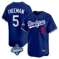 Cooneas LA.Dodgers #5 Freddie Freeman Player Royal World Series Meet Limited Home Stitched Jerseys