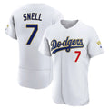 Cooneas LA.Dodgers #7 Blake Snell Player Gold White 2026 Collection Stadium Limited Elite Stitched Jerseys