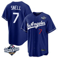 Cooneas LA.Dodgers #7 Blake Snell Player Royal Game World Series Home Stitched Jerseys