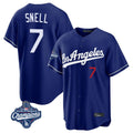 Cooneas LA.Dodgers #7 Blake Snell Player Royal Game World Series Meet Home Stitched Jerseys