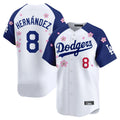 Cooneas LA.Dodgers #8 Enrique Hern?¡ì?¨¦ndez Player White-Royal Tokyo Series Vapor Premier Limited Stitched Jerseys