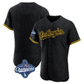 Cooneas LA.Dodgers Blank Player Black Snake Skin City Limited Elite Home World Series Meet Stitched Jerseys
