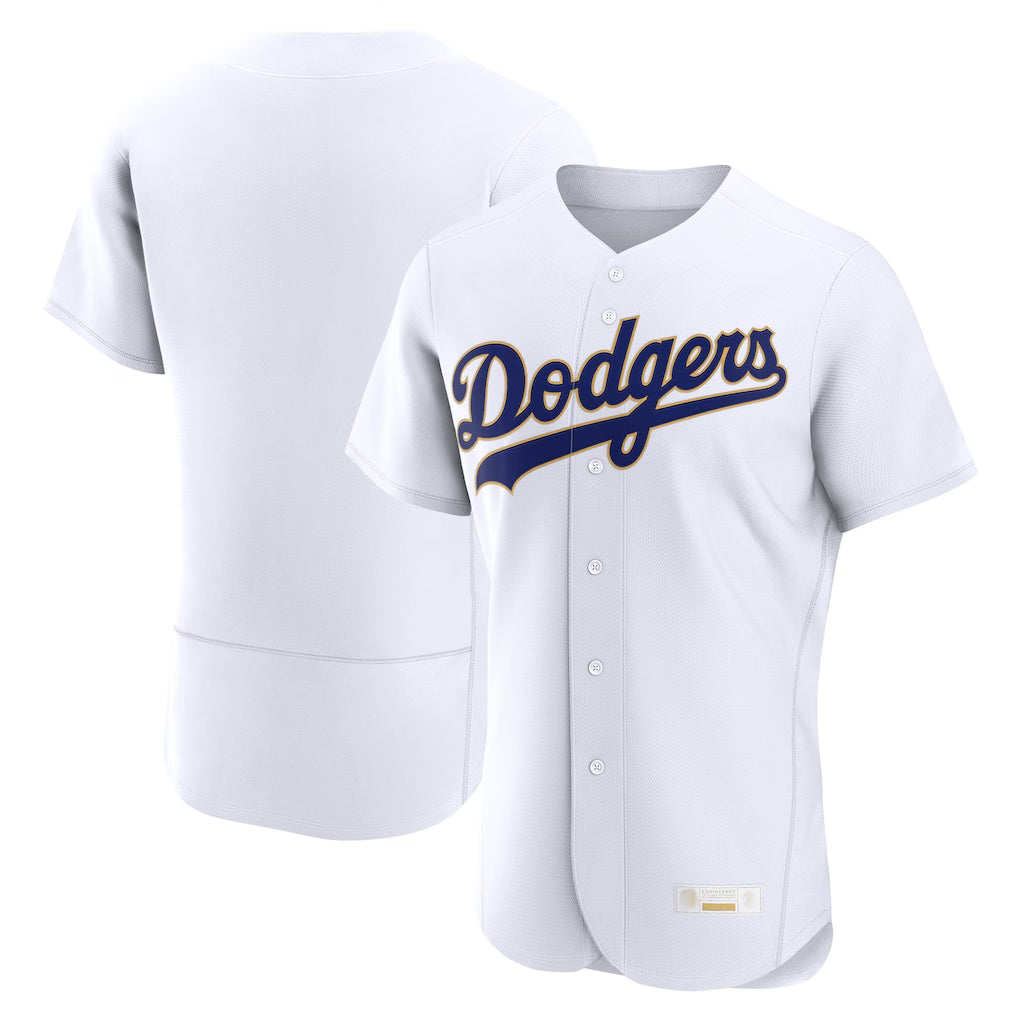Cooneas LA.Dodgers Blank Player Gold White 2026 Collection Stadium Limited Elite Stitched Jerseys