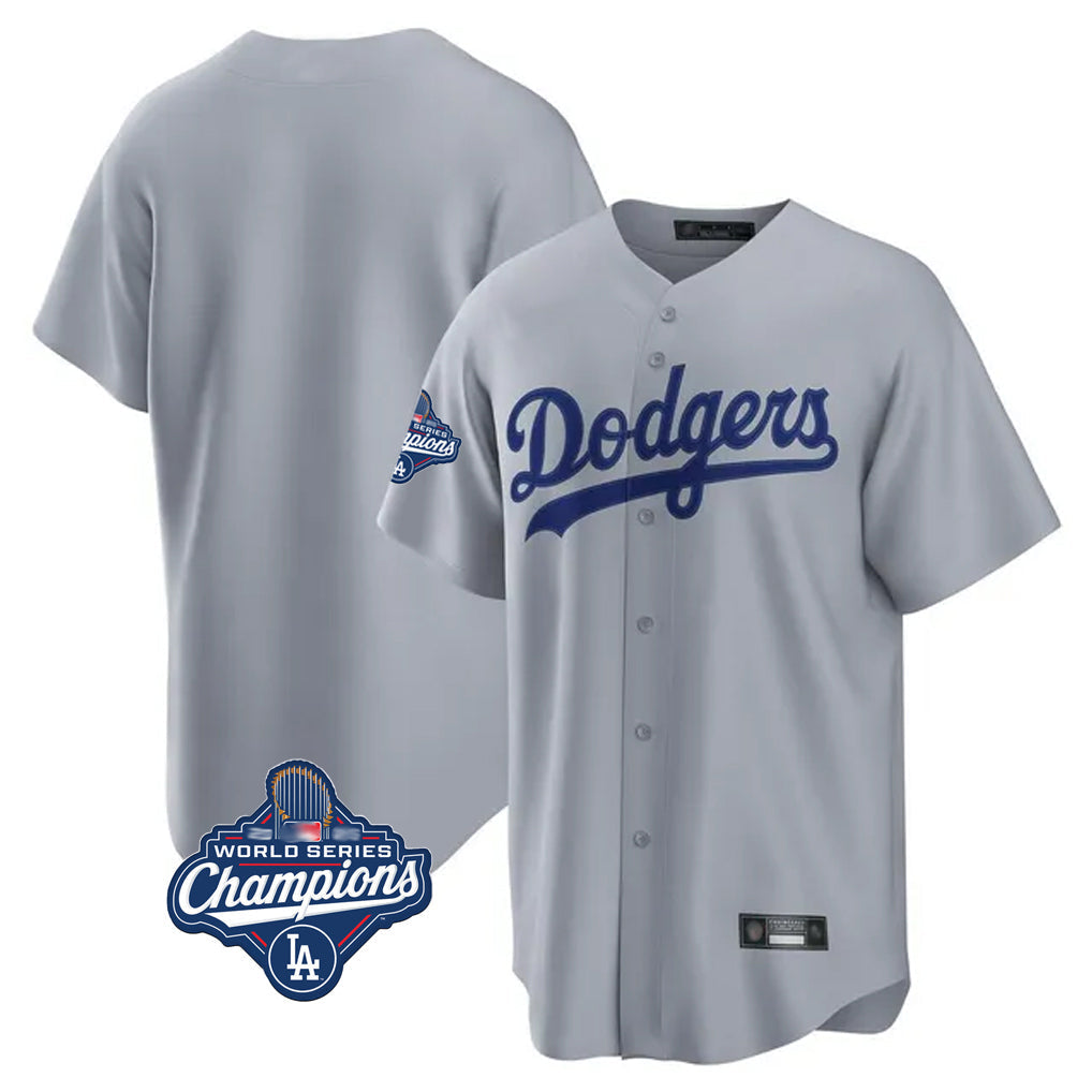 Cooneas LA.Dodgers Blank Player Gray Game Home World Series Meet Stitched Jerseys