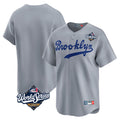 Cooneas LA.Dodgers Blank Player Gray Game Limited Home World Series Stitched Jerseys