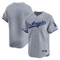 Cooneas LA.Dodgers Blank Player Gray Limited Game Stitched Jerseys