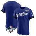 Cooneas LA.Dodgers Blank Player Royal City Connect Elite Home World Series Stitched Jerseys