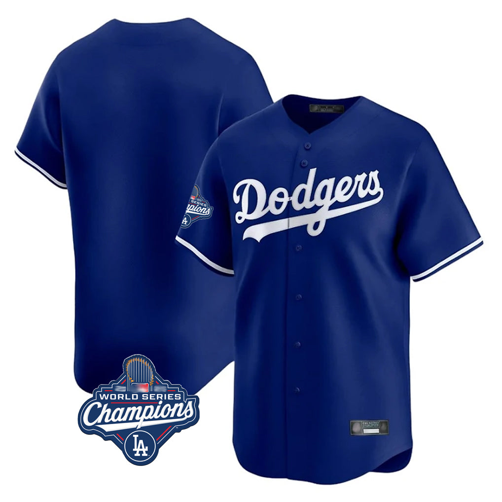 Cooneas LA.Dodgers Blank Player Royal Limited Home World Series Meet Stitched Jerseys